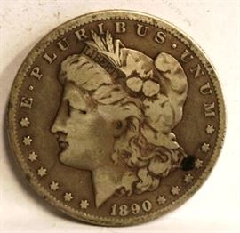 1890 Carson City silver dollar