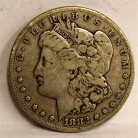 1882 Carson City silver dollar