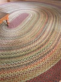 Hand made braided wool rugs
