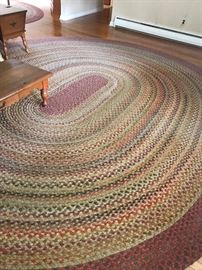 Hand made braided wool rugs