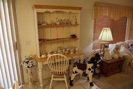 Cute child's pony, display shelf and chair