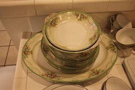 Partial set of lovely china