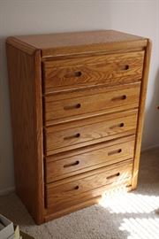 Handsome chest of drawers of quality wood