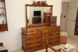 Very nice bedroom bureau with mirror