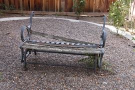 Garden bench that needs TLC