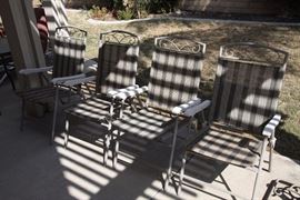Four garden chairs in good condition