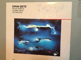 SIGNED ALBUM COVER--STAN GETZ
