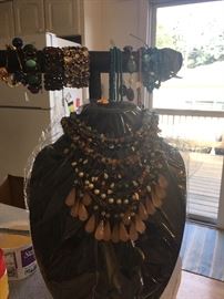 Lots of costume jewelry including Sterling items