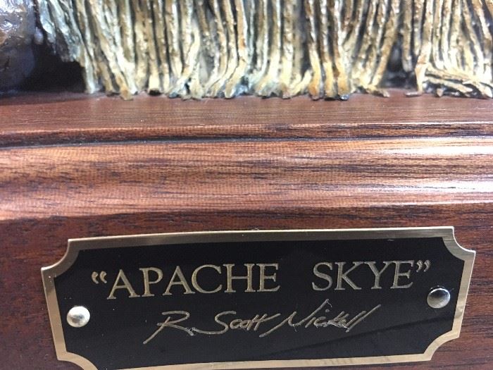 Bronze "Apache Skye" by R. Scott Nickell 16" x 13"