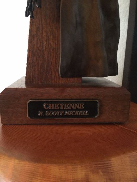 Bronze "Cheyenne" by R. Scott Nickell 4 1/2" x 8"