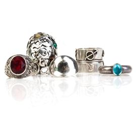 Collection of Sterling Silver Rings