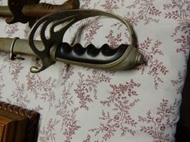 CLOSEUP OF SWORD HANDLE