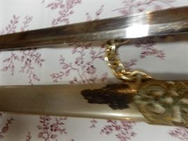 CLOSEUP OF SWORD