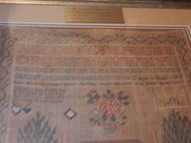 CLOSEUP OF MOURNING SAMPLER