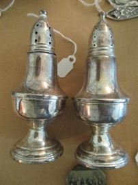 Sterling salt & peppers