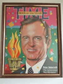 Peter Ueberroth Time Man of the Year autographed cover