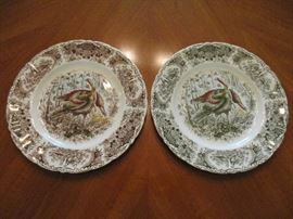 Johnson Brothers Windsor Ware, "Wild Turkeys - Native American", 52 piece china set 