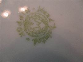 Antique 7 piece raised detail Nippon nut bowl set