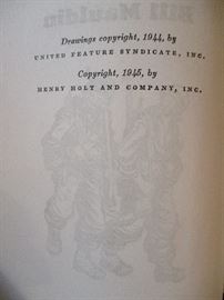 1945 "This Damn Tree Leaks" & "Up Front" books by Bill Mauldin