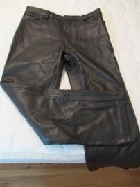 Men's leather pants