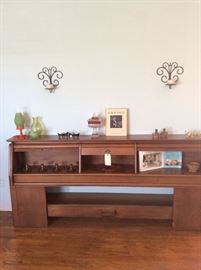 King Size tambor door headboard - Mid Century