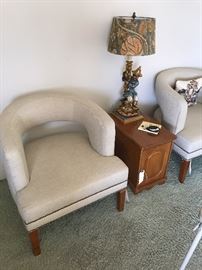 Mid century style chairs - Vintage hollywood regency style lamp