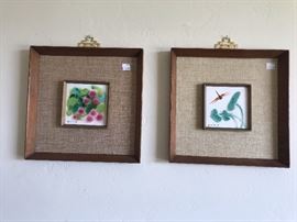 Vintage Mid Century enamel art