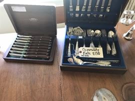 Heavy Community Plate and Cutco knives