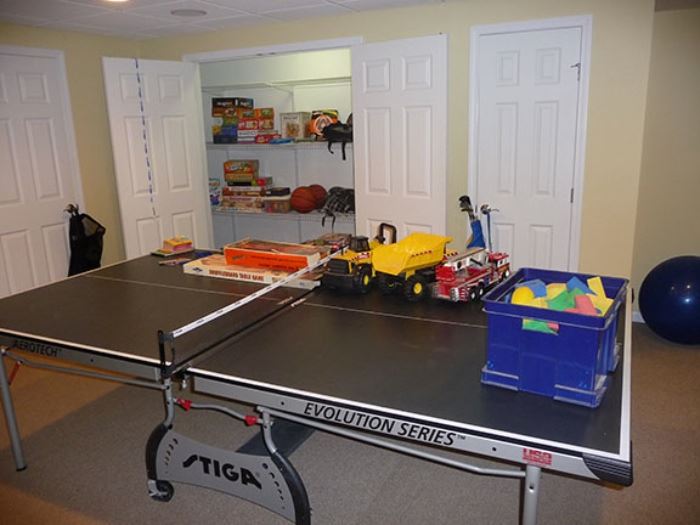 Ping Pong Table and Toys