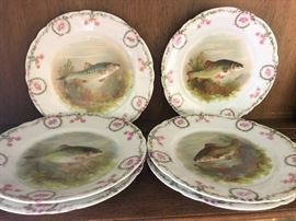 antique fish plates