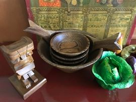 great vintage walnut salad. tiki