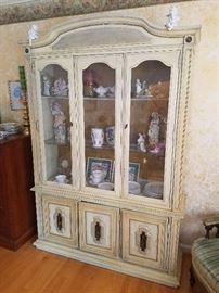 Hutch with figurines, china and surprises