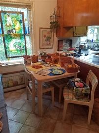 Kitchen Table and 4 Chairs -- Longaberger  Baskets