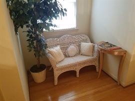 Wicker Settee--1 of 4