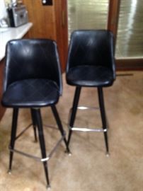 pair of retro bar stools