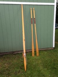 Rowing oars and Mast by Great Lakes Boat Builders, South Haven,MI