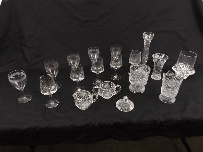 Large lot of Vintage and Antique Crystal
