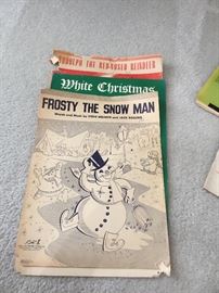 Antique christmas sheet music
