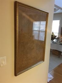 Framed antique tapistery