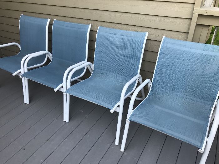 Set of 4 Patio Chairs 