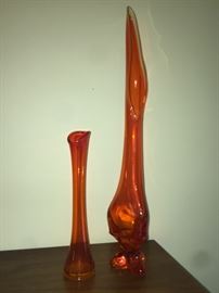 Orange glassware