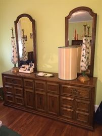 Dresser with mirrors