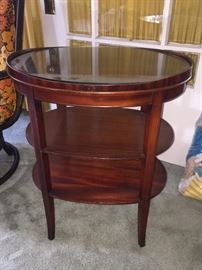 Occasional table with glass!