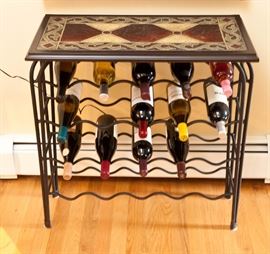 Look! It works - it holds wine like a champ. No, the wine is not for sale. 