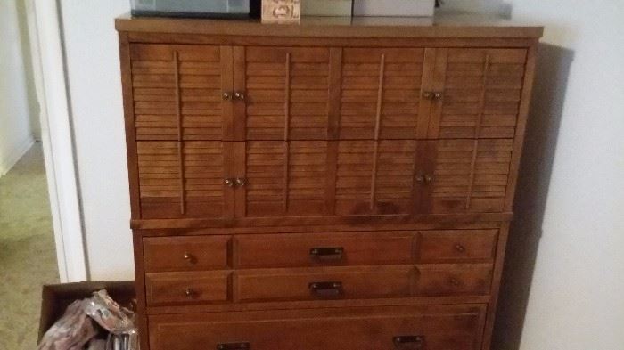 Dresser with matching highboy and bed