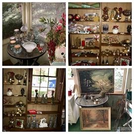 Christmas Decor, Wrought Iron Bistro Tables (2)