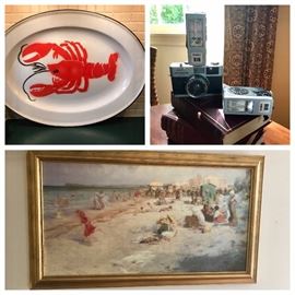 Enamel Platter with Lobster! :)