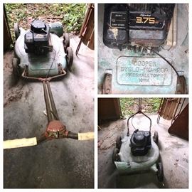 Vintage Mower Cooper Cyclo-MO-20A very cool 1950s? Aluminum Deck with Blade