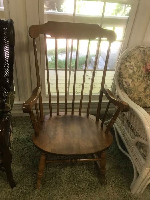 #17	Wood Arm Rocking Chair	 $75.00 	