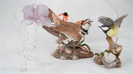  Porcelain Boehm Birds and Handblown Glass Hummingbird  http://www.ctonlineauctions.com/detail.asp?id=630039
